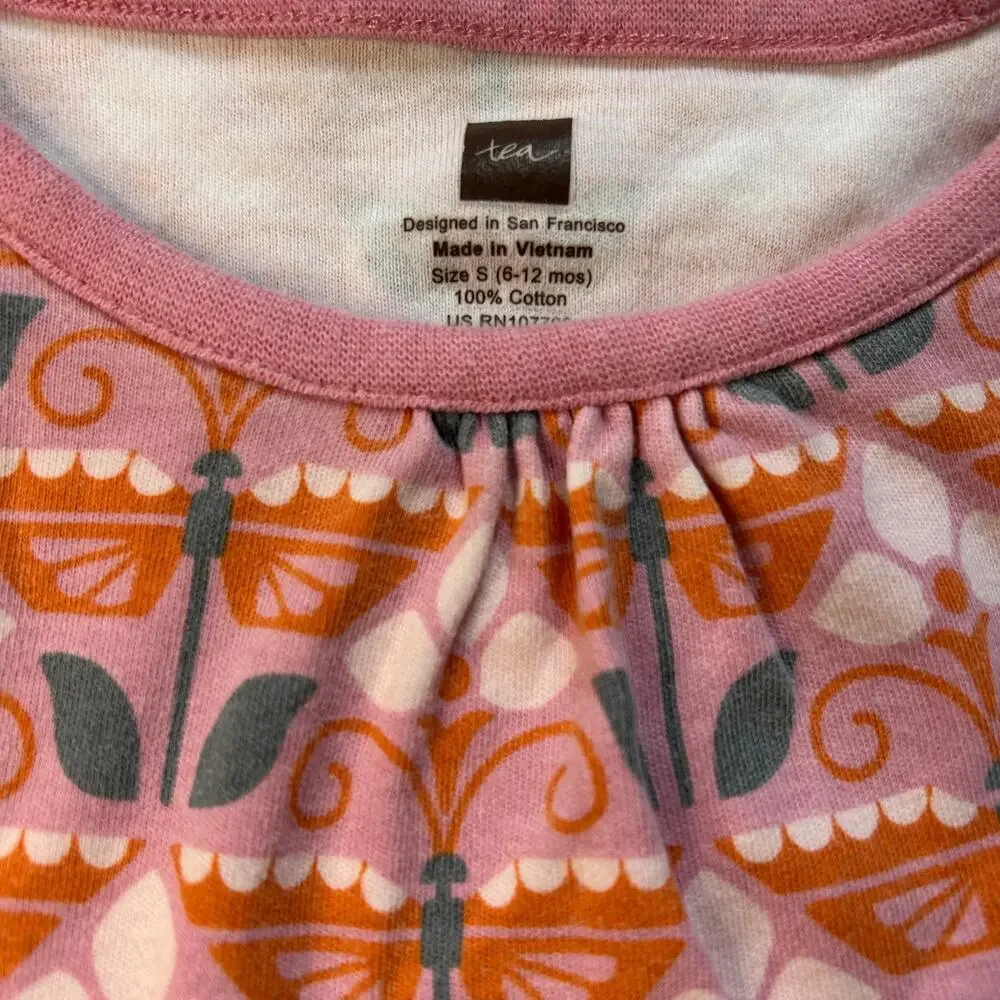 Tea Collection 100% Cotton Butterfly Dress 6-12M